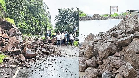 Landslide at Phonda Parshuram Ghat