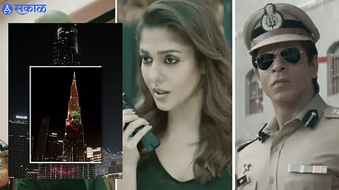 shahrukh Khan Jawan trailer was screened at Burj Khalifa in Dubai