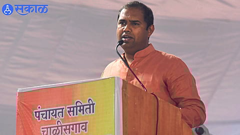 MLA Mangesh Chavan speaking in the General Assembly on Monday