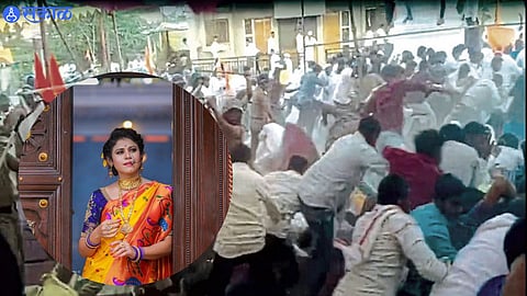 Jalna Maratha Reservation Andolan Police Lathi Charge Ashwini Mahangade marathi actress Reaction