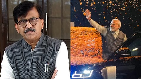 MP Sanjay Raut On BJP leaders showering flower on PM Modi same time 3 senior officers killed in an encounter in Jammu Kashmir