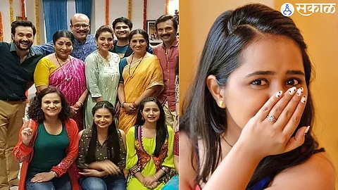 gauri kulkarni engagement from aai kuthe kay karte