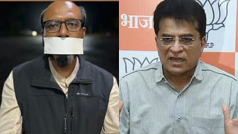 Kirit Somaiya and Kamlesh Sutar