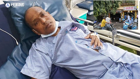 mumbai dombivli auto garage on road owner and worker beat raju chavan over encroachment