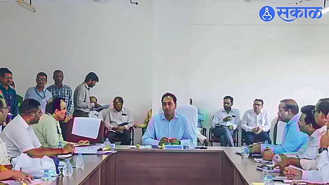 District Collector Ayush Prasad while giving instructions in the review meeting of various social justice committees.