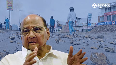 sharad Pawar allegation on jalna violence agitation raged because of non-keeping of word demand judicial inquiry