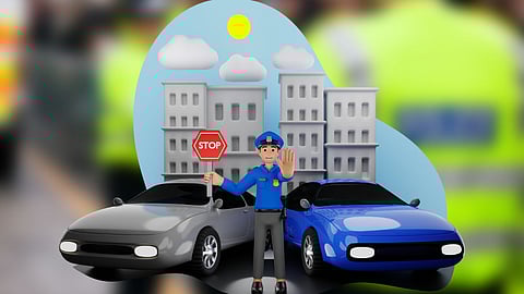 helmet attack on traffic police over action Accused arrested mumbai crime