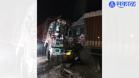 2 persons injured in an accident involving 2 trucks on Vinchoor Prakasha State Highway