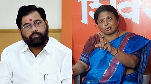 Sushma Andhare and Eknath Shinde