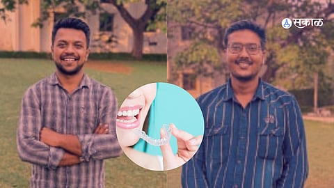 Om Somvanshi Iradat Khan startup of Dental Aligners at low cost Neckzline marathi news