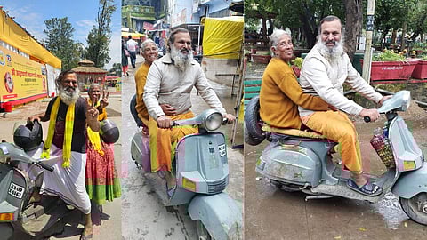 modern day Shravan bal who went on world tour with his mother entered thergaon