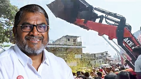 Former MP Raju Shetti Aakrosh Padyatra Panhala