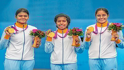 asian games 2023 compound archery women s and mens team secures india third gold medal