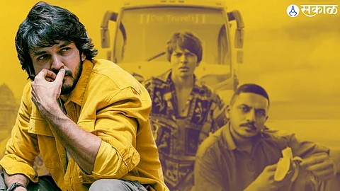 lalit prabhakar driving bus while shooting in shantit kranti 2 web series