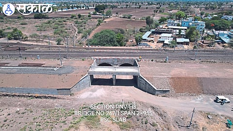 Work in progress of third railway line