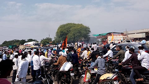 agitation for Maratha Reservation