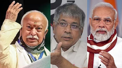 Prakash Ambedkar Narendra Modi Mohan Bhagwat