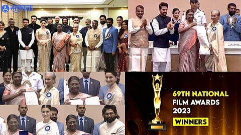 69th National Awards
Celebrities at 69th National Film Awards ceremony