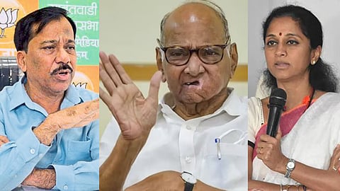 Sharad Pawar Supriya Sule Rajan Teli