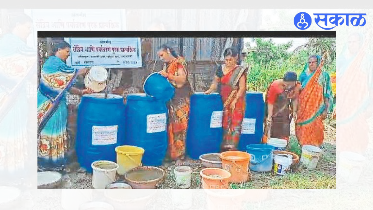 Women farmers made 15 thousand liters of organic dead slurry