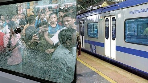 Mumbai Local:संतापजनक! मुंबईत चालत्या लोकलवर समाजकंटकांकडून दगडफेक, ५ ते ६ खिडक्या फुटल्या