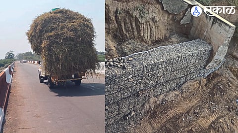 Vehicles speeding across the bridge and Incomplete work.