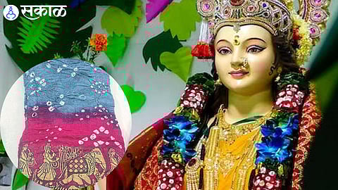 women preferring bandesh pattern saree for navratri nashik news