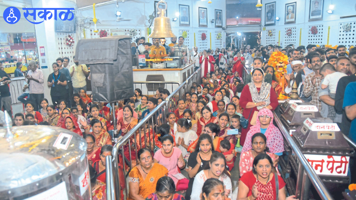 Lakhs of devotees took darshan of kali mata navratri festival nashik news