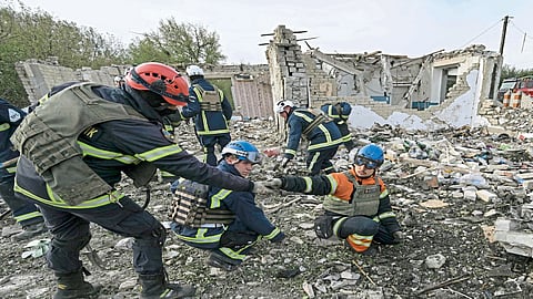 attack on Ukraine kills 51 Zelensky noted russia protest