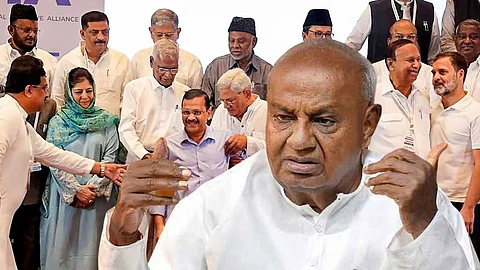 Bihar CM Nitish Kumar India Alliance HD Deve Gowda