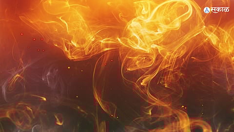 wagholi aura kanti society dock fire accident fire brigade