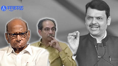 Devendra Fadnavis Slam shivsena Udhhav Thackeray NCP Sharad Pawar And Congress Over govt contractual recruitment