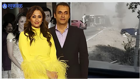Swades Fame Gayatri Joshi Makes 1st Public Appearance With Husband After Italy Car at Jio World Plaza opening event