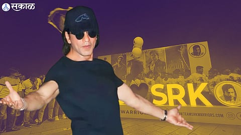 shah rukh khan srk birthday celebration outside mannat bandra