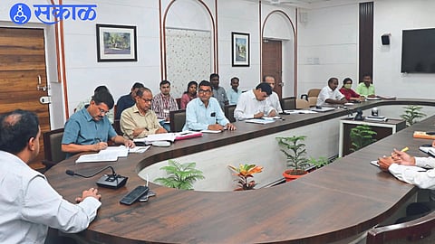 District Collector Ayush Prasad speaking at the meeting of Animal Cruelty Prevention Committee on Wednesday.