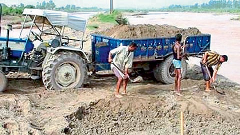 Illegal Sand Digging