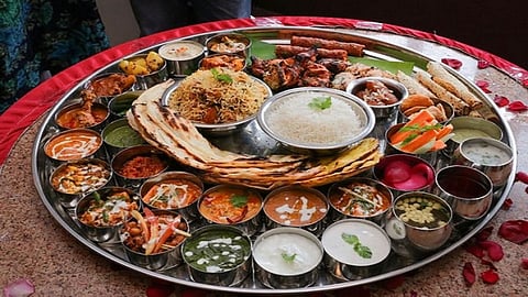 veg non veg thali