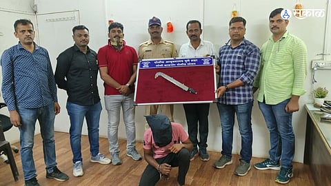 accused of moca crime absconding for two months arrested along with weapon