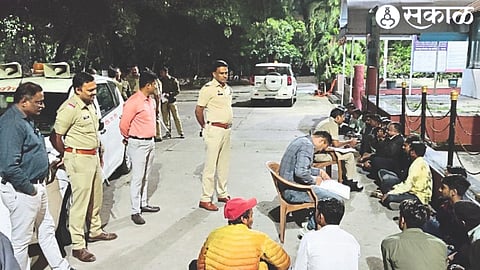 Police officers, staff while taking action against detained alcoholics