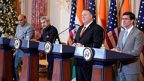 India and America Two Plus Two Dialogue Meeting