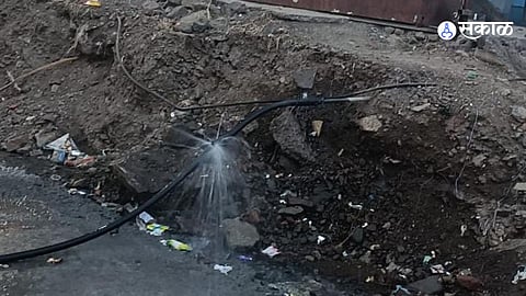 water leakage in tilekar nagar during water shortage kondhwa yewalewadi pune