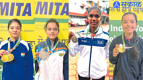 akanksha vyavahare, Veenatai Aher, divya sonawane, Pooja Vaishnav