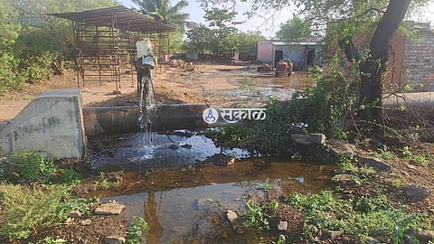 sangola water supply pipe line leakage water wastage marathi news