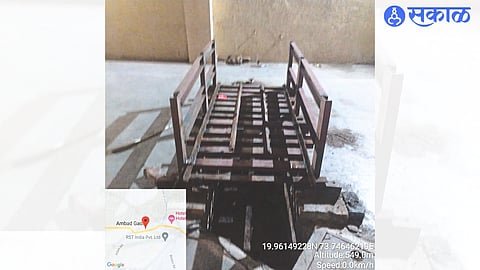 Newly installed beds in Ambad cemetery