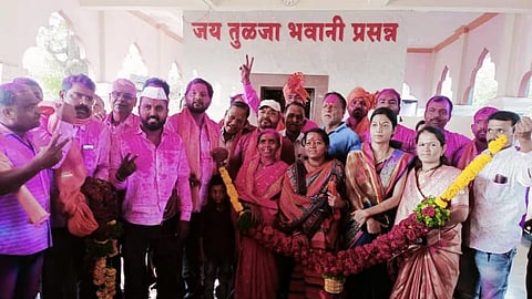 gunawadi gram panchayat election result victory for Jai Bhawani transformation Panel Sarpanch Prachi Ravindra Ghode