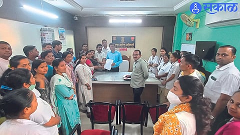 While giving a statement to District Additional Health Officer Rajendra Bagul on Friday, the National Health Mission contract nurses, staff, medical officers etc.