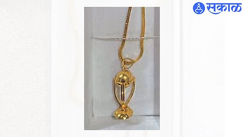 World Cup 2023 sachin gite made World Cup Replica Gold Locket and Chain nashik news