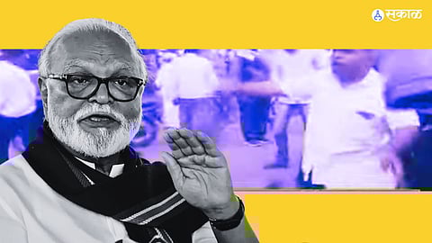 Chhagan Bhujbal : भुजबळांचा ताफा जाताच गोमुत्र शिंपडलं; मराठा संघटनांचं आंदोलन