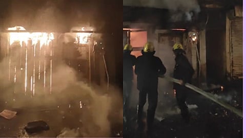 Pune News Old palace catches fire due to firecrackers in Peth on Friday Fire incidents at 10 places knp94