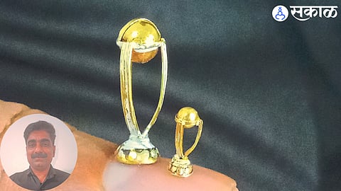 Sanjay Randhir made world cup from gold nashik news